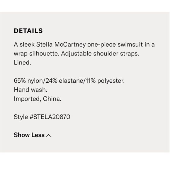 Stella McCartney Infinity Blue One Piece Wrap Swimsuit - Picture 13 of 13